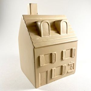 Neutral boho decorative ceramic house
